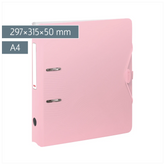 Ordner „WAVE“ Colour Code | A4, 50 mm, Hebelmechanik mit gummiertem Griff, rose