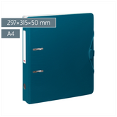 Ordner „WAVE“ Colour Code | A4, 50 mm, Hebelmechanik mit gummiertem Griff, denim