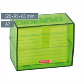 Karteikasten Colour Code gefüllt | 120×95×65 mm, A7, kiwi