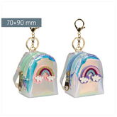 Schlüsselanhänger „Rucksack“ | silber-regenbogen