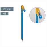 Bleistift „Herz“ Colour Code | HB, rund, azur