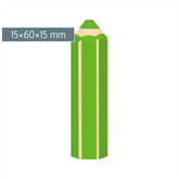 Radiergummi „Stift“ Colour Code 3D | kiwi