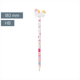 Bleistift mit Radiergummi „Einhorn“ | HB, rund, rosa