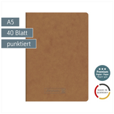 Heft Premium FACT!plus | A5, punktiert, 40 Blatt, braun