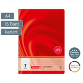 Schulheft Premium Vivendi | A4, Lineatur 7, 16 Blatt, rot