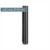 Transportrolle groß | Ø 90 mm 630 mm, schwarz
