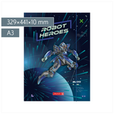 Sammelmappe Robot Heroes für A3 | A3, Füllhöhe: 10 mm, dunkelblau