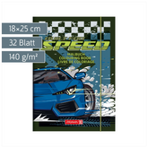 Ausmalheft Fast Wheels | 32 Blatt