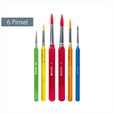 Schulpinsel-Set | 6 Pinsel