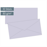 Briefumschläge Universalpapier | DIN lang, 80 g/m², lilac, 10 Stück