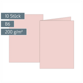 Klappkarten Universalpapier | B6, 225 g/m², rosé, 10 Stück