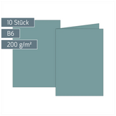 Klappkarten Universalpapier | B6, 225 g/m², petrol, 10 Stück
