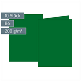 Klappkarten Universalpapier | B6, 225 g/m², dunkelgrün, 10 Stück