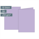 Klappkarten Universalpapier | B6, 225 g/m², flieder, 10 Stück