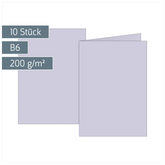 Klappkarten Universalpapier | B6, 200 g/m², lilac, 10 Stück