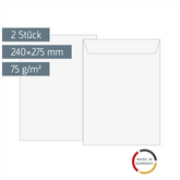 Luftpolstertaschen | 240×275 mm, 15, 75 g/m², weiß, 2 Stück