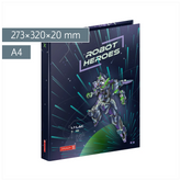 Ringbuch Robot Heroes | A4, 2 Ringe, Füllhöhe: 20 mm, dunkelblau/lila