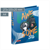Ringbuch Sporty Animals | A4, 2 Ringe, Füllhöhe: 20 mm, blau/mehrfarbig