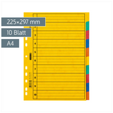 Ringbuchregister FACT!plus | A4, 10 Blatt, gelb