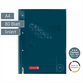 Collegeblock Premium Student Colour Code | A4, Lineatur 25, 80 Blatt, denim