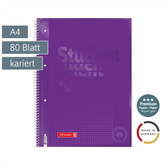 Collegeblock Premium Student Colour Code | A4, Lineatur 26, 80 Blatt, purple