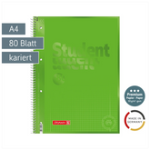 Collegeblock Premium Student Colour Code | A4, Lineatur 28, 80 Blatt, kiwi