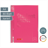 Collegeblock Premium Student Colour Code | A4, Lineatur 26, 80 Blatt, tulip