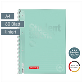 Collegeblock Premium Student Colour Code | A4, Lineatur 27, 80 Blatt, mint