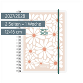 Schülerkalender 2027/2028 „Daisy“ | A6, Kunststoff