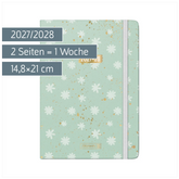 Schülerkalender 2027/2028 „Flower“ | A5, Textil