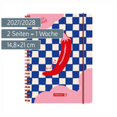 Schülerkalender 2027/2028 „Chili“ | A5, Kunststoff