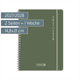 Schülerkalender 2027/2028 „Plain Colour“ | A5, Kunststoff