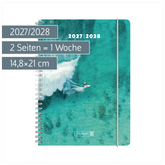 Schülerkalender 2027/2028 „Surfing“ | A5, Kunststoff