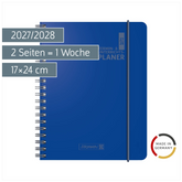 Lehrerkalender 2027/2028 Termin- & Unterrichtsplaner | A5, Kunststoff, blau