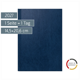 Buchkalender Mod. 795 2027 | A5, Kunststoff, blau