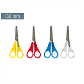 Kinderschere | abgerundet, 130 mm, sortiert, blau, gelb, rot, transparent