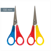 Kinderschere Linkshänder | spitz, 130 mm, sortiert, rot/gelb, rot/blau