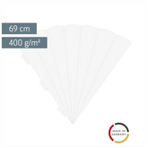 Schultüten-Rohling Zuschnitt | 69 cm, 400 g/m², weiß