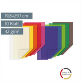 Transparentpapier „Drachenpapier“ Bastelmappe | 19,8×29,7 cm, 10 Blatt, 42 g/m²