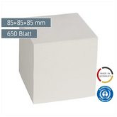 Zettelwürfel Recycling | 650 Blatt, grau