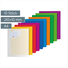 Schnellhefter-Set FACT!pp | A4, Füllhöhe: 10 mm, sortiert, 10 Stück