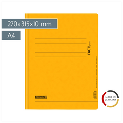 Schnellhefter FACT!plus | A4, Füllhöhe: 10 mm, gelb