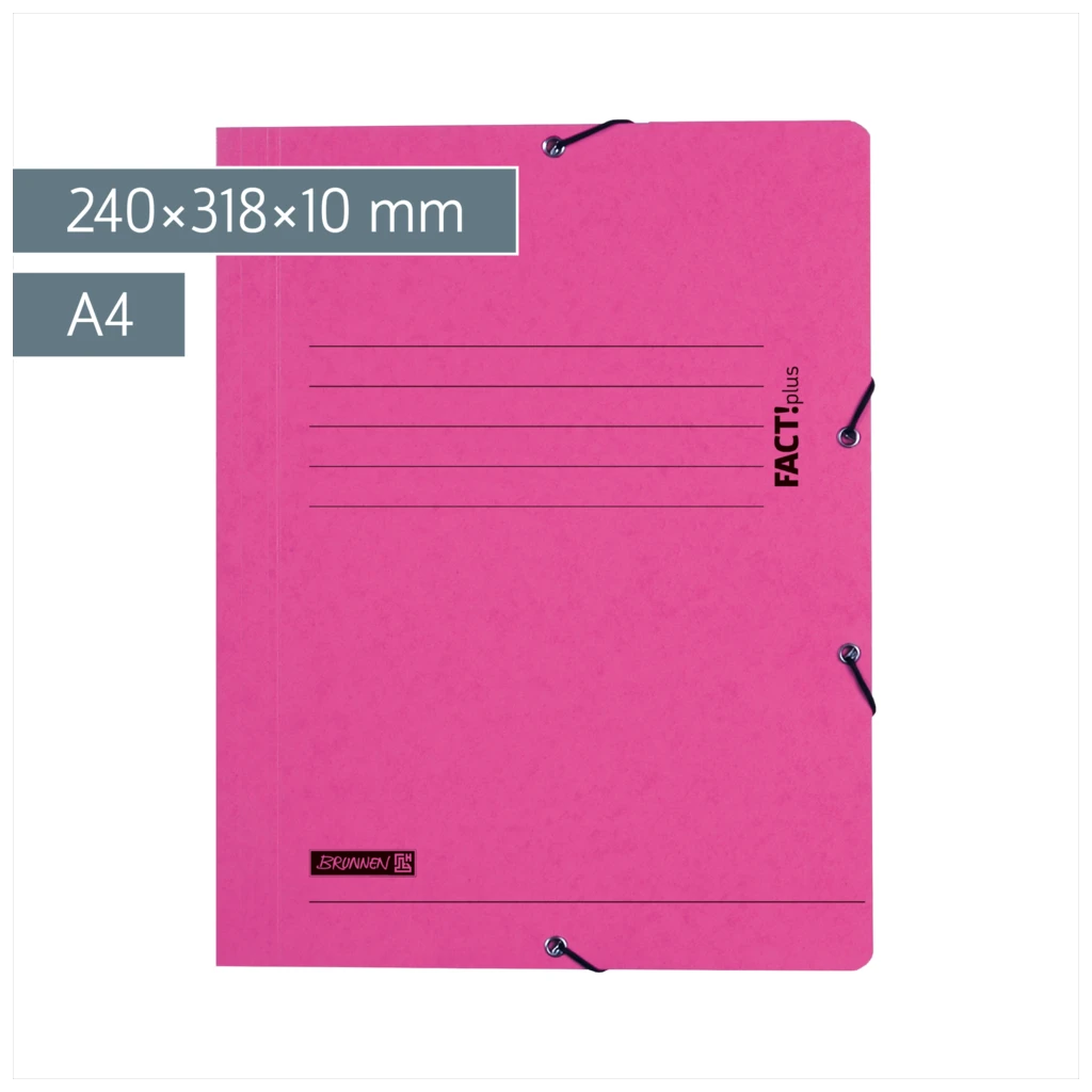 Sammelmappe FACT!plus | A4, Füllhöhe: 10 mm, rosa