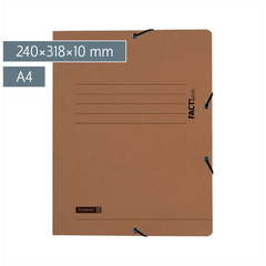 Sammelmappe FACT!plus | A4, Füllhöhe: 10 mm, braun