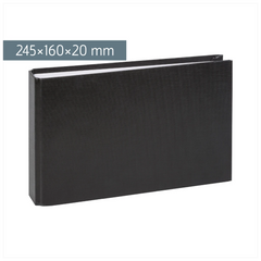 Bankordner | 245×160 mm, 2-Bügel-Reiß-Mechanik, Ø 30 mm, Füllhöhe: 20 mm, schwarz