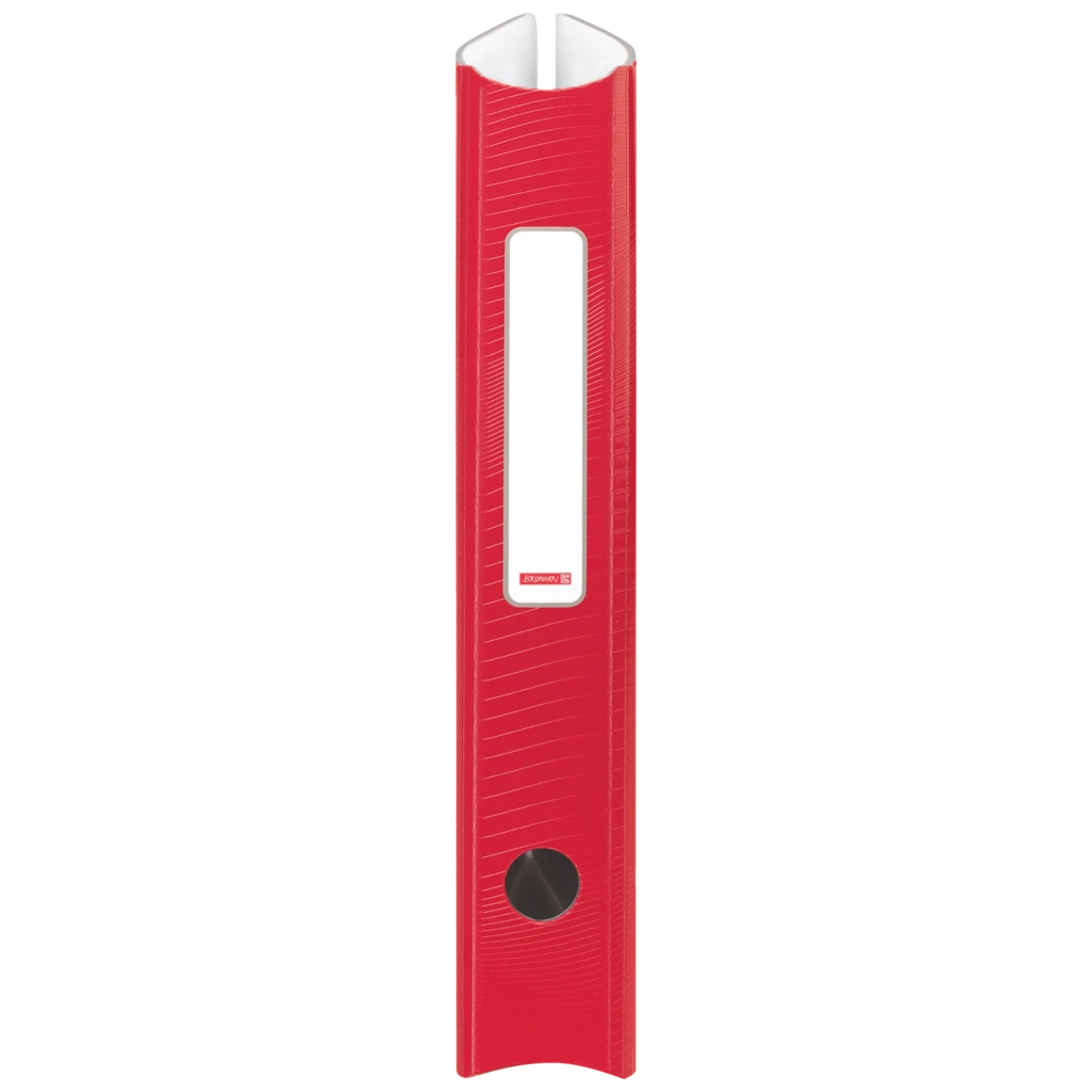Ordner „WAVE“ Colour Code | A4, 50 mm, Hebelmechanik mit gummiertem Griff, red