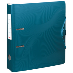 Ordner „WAVE“ Colour Code | A4, 70 mm, Hebelmechanik mit gummiertem Griff, denim