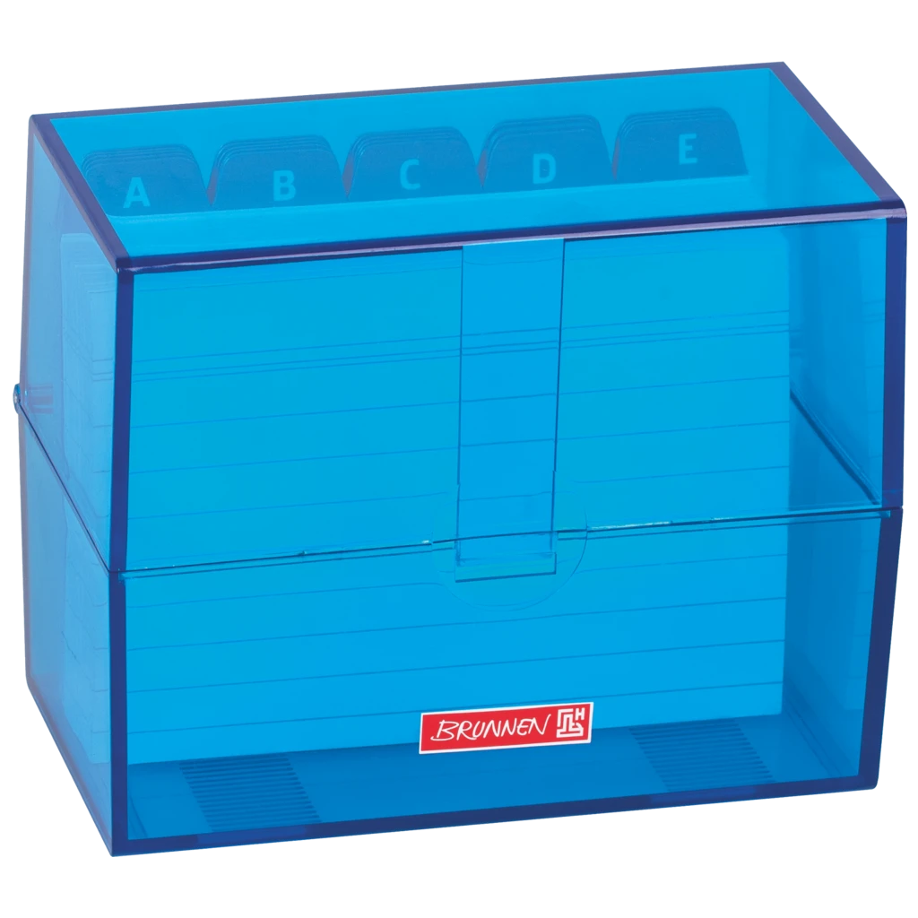 Karteikasten Colour Code gefüllt | 120×95×65 mm, A7, azur