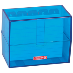 Karteikasten Colour Code gefüllt | 120×95×65 mm, A7, azur