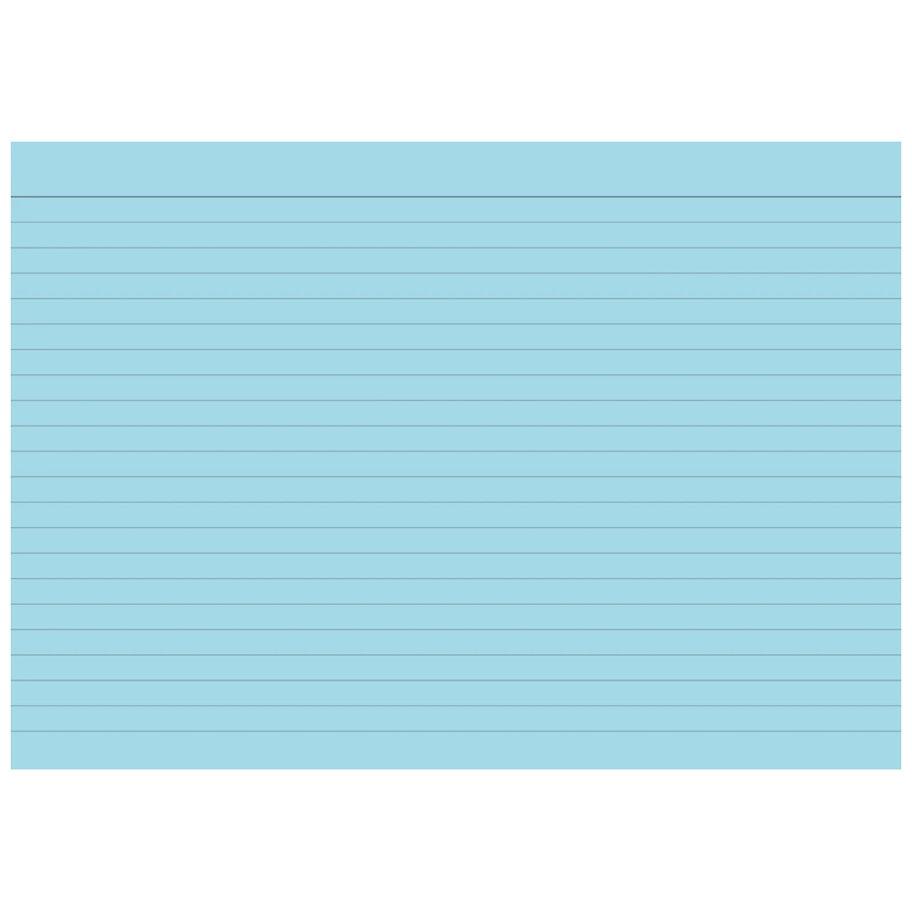 Karteikarten | 210×148 mm, A5, liniert, blau, 100 Stück